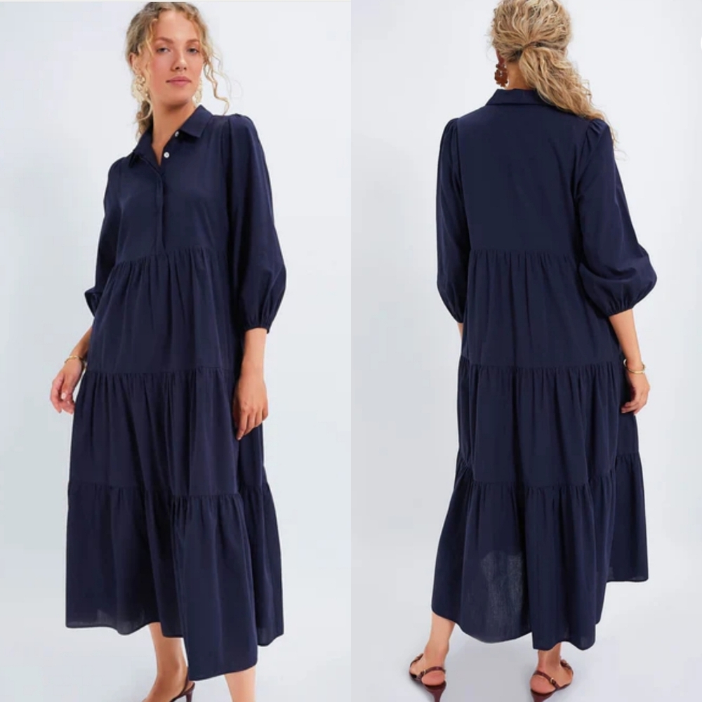 Tuckernuck Navy Long Sleeve Dress Pomander Place
